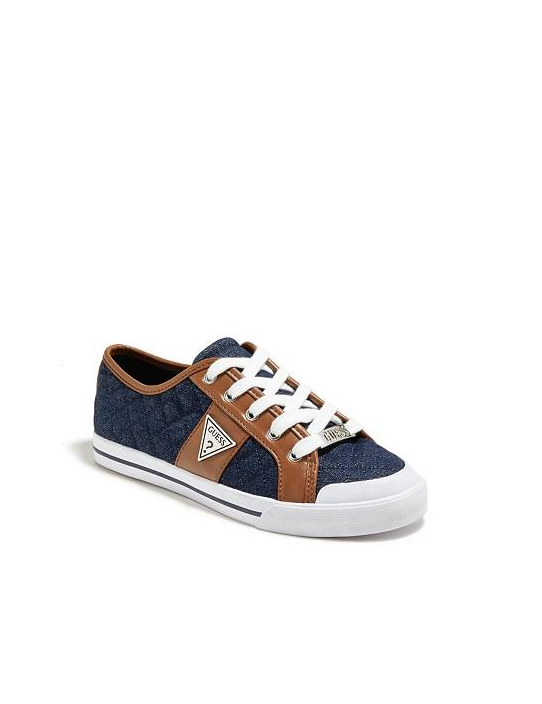 GUESS tenisky Brooklee modrohnedé