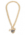 Outlet - GUESS náhrdelník Heart Link Necklace zlatý