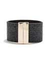 Outlet - GUESS náramek Rhinestone Cuff černý