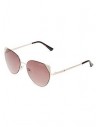 GUESS brýle Cateye Metal Sunglasses hnědé