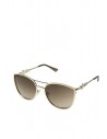 Outlet- GUESS okuliare Cat Eye Metal Sunglasses gold