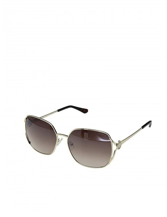 GUESS brýle Metal Logo Sunglasses hnědé