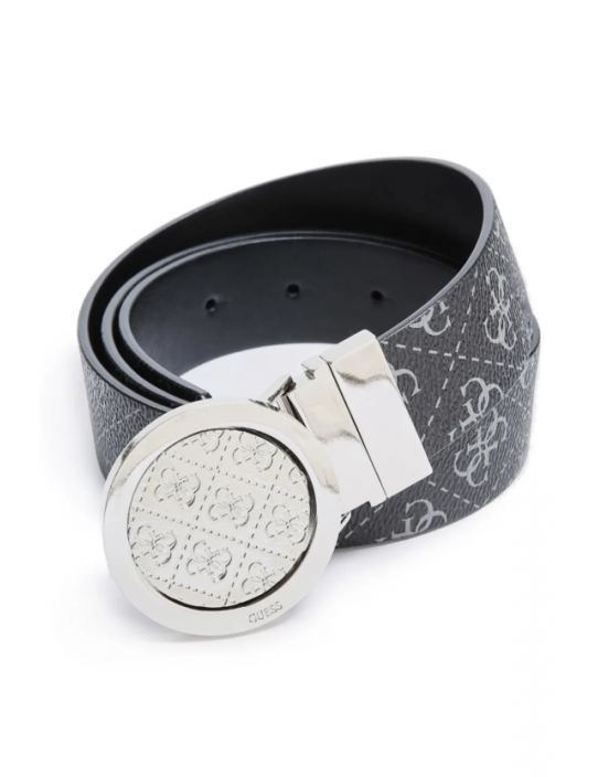 GUESS opasok Quattro G Logo Belt čierny