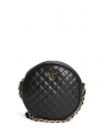 GUESS kabelka Adison Quilted Round Crossbody čierna
