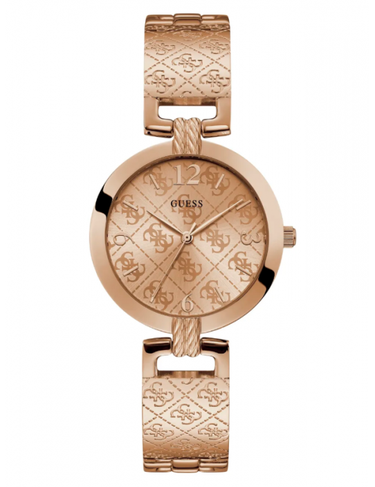 GUESS hodinky Rose Gold-tone Analog...