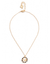 GUESS náhrdelník Gold-tone Mosaic Logo Button Necklace