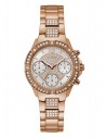 GUESS hodinky Rose Gold-tone And White Watch