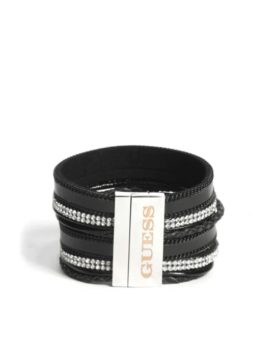 Outlet - GUESS náramok Black Braided...
