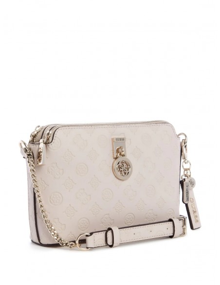 guess ninnette double zip wristlet