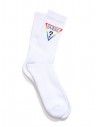 GUESS ponožky Rainbow Logo Crew Socks bílé