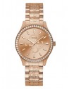 GUESS hodinky Rose Gold-Tone Quattro G Analog Watch