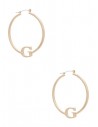 Outlet - GUESS náušnice Logo Hoop Earrings