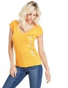 GUESS tričko Jalea Logo Tee žlté