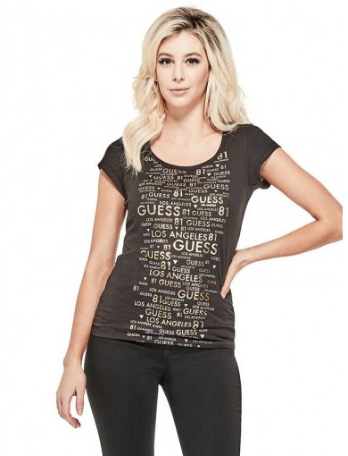 GUESS tričko Randy Logo Tee...