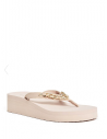GUESS žabky Manya Chain Wedge Flip Flops růžové