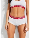 GUESS nohavičky X Amanda Cerny Logo Band Boy Brief bílé