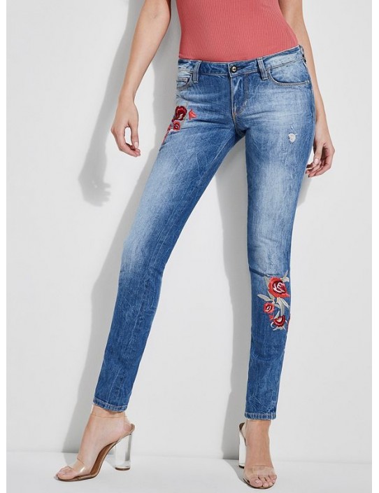 GUESS rifle Starlet Embroidered Jeans...