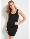 GUESS šaty Allira Strappy Bodycon Dress černé