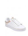 GUESS tenisky Brisco quilted low-top sneakers biele