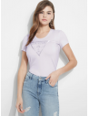 GUESS tričko Short-sleeve Peace Logo Tee lilac