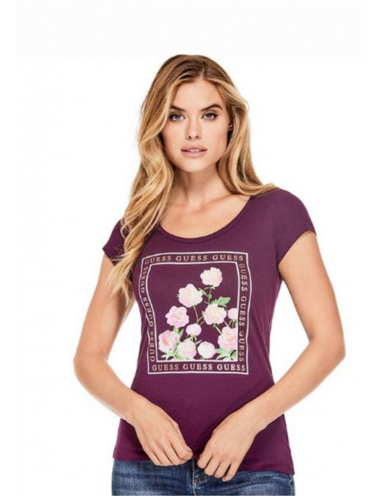 GUESS tričko Lily Floral Graphic Tee...