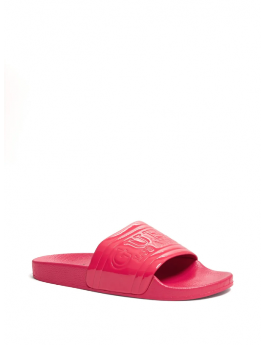 GUESS žabky Mel Logo Slide Sandals pink