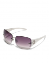 GUESS okuliare Rimless Shield Sunglasses biele