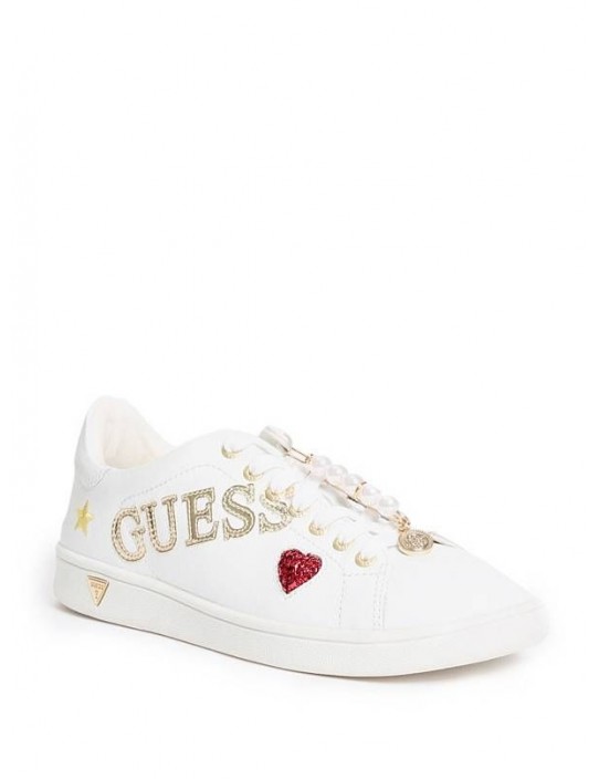 GUESS tenisky Embellished Low-Top...