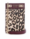 GUESS kabelka Katey Leopard Chit Chat Phone Crossbody leopard