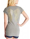 Outlet - G by GUESS tričko Gwendolyn Wing Tee sivé