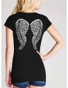 Outlet - G by GUESS tričko Gwendolyn Wing Tee čierne