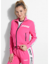 GUESS bunda Logo Track Jacket pink