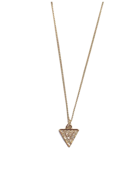 GUESS náhrdelník Gold-tone Triangle