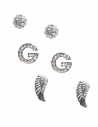 Outlet - G by GUESS náušnice Wing and Fireball silver