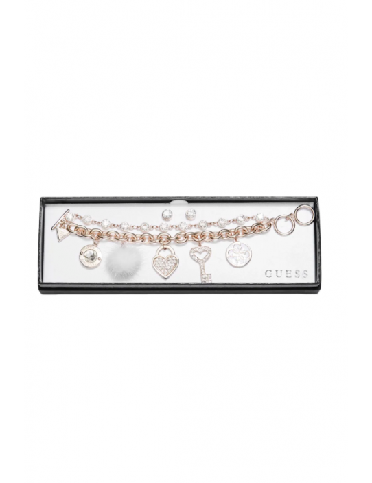 Outlet - GUESS náramek Rose Gold-tone...