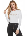 Outlet - GUESS top Lottie Crystal Logo Top biely