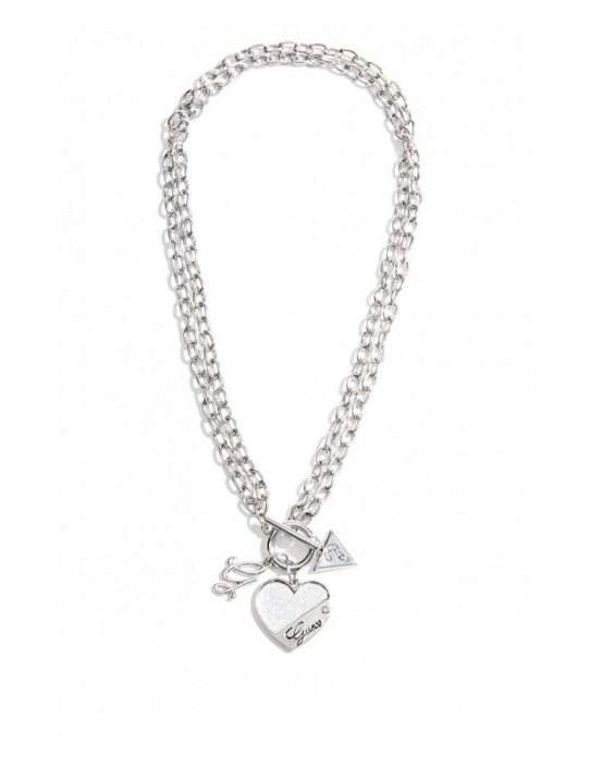 Outlet - GUESS náhrdelník Heart Link...