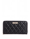 Outlet - GUESS peneženka Tiggy Logo Check Organizer černá