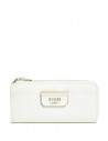 Outlet- GUESS peňaženka Bobbi Slim Wallet white multi