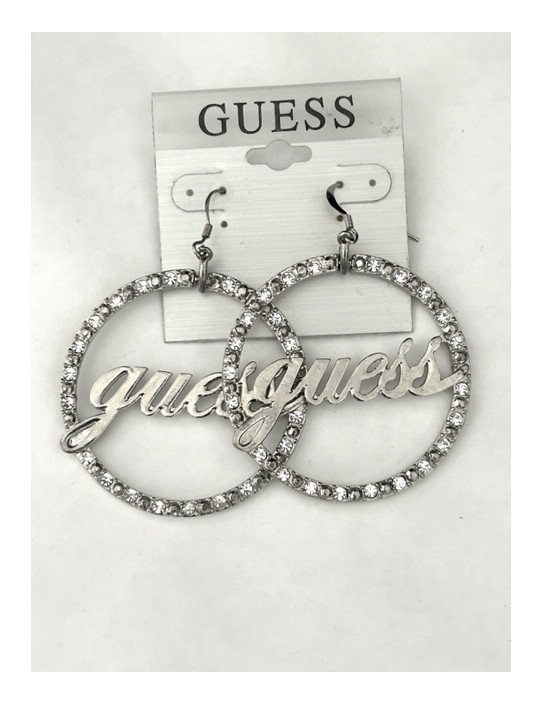 Outlet - GUESS náušnice strieborné