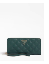 GUESS peňaženka Cessily Quilted Maxi Wallet zelená